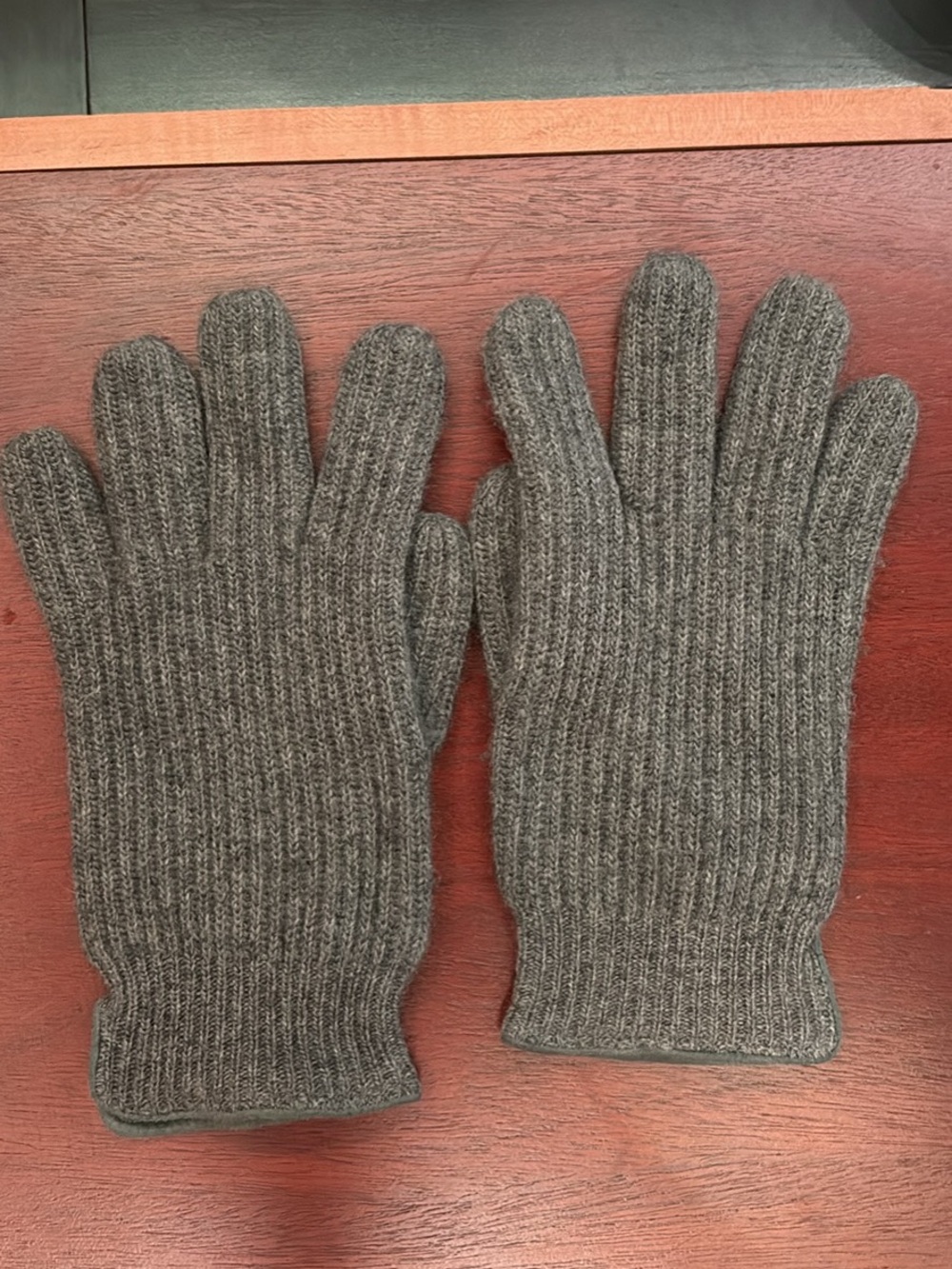 Polo by Ralph Lauren Gray 100% Cashmere Men's Gloves Large